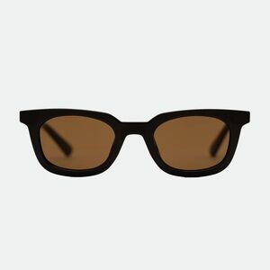Classic Rectangular Sunglasses in Dark Chocolate